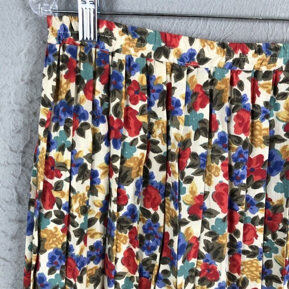 Vintage F  Maxi Skirt Women 6 Flower Farmhouse Modest Cottage Core Western Retro - Picture 9 of 16